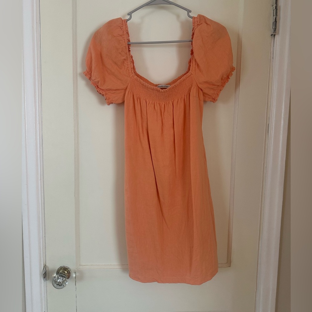 Abercrombie linen blend mini dress